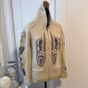 Men's Beige Patterned Sweater